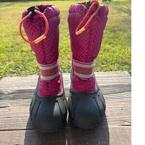 SOREL Flurry Youth Boots Pink Size 1 EURO 32